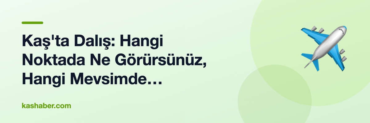 Kaş'ta Dalış: Hangi Noktada Ne Görürsünüz, Hangi Mevsimde Dalmalısınız?